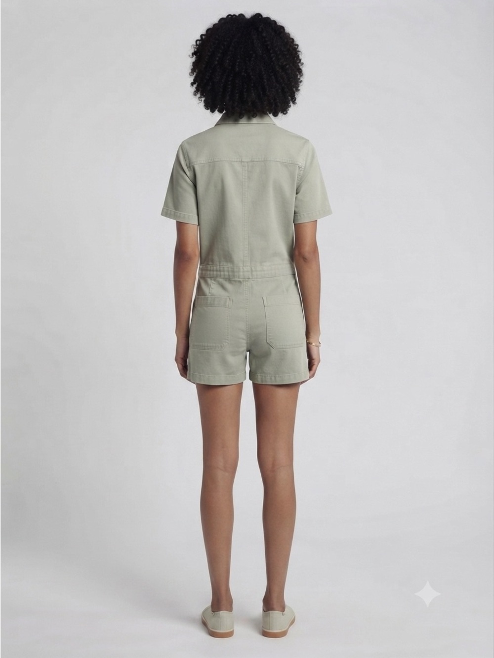 Mavi Jeans Noreen Stretch Cotton Twill Romper - Picture 3 of 7